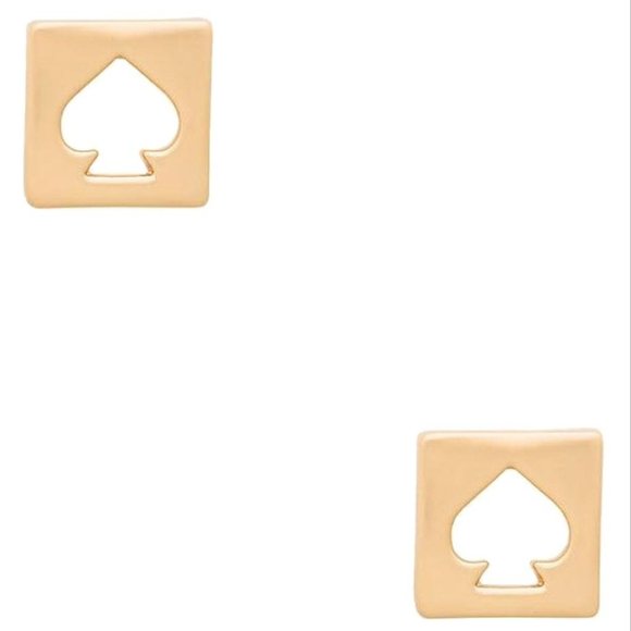 Kate Spade Gold Hole Punch earring stud - Picture 1 of 4